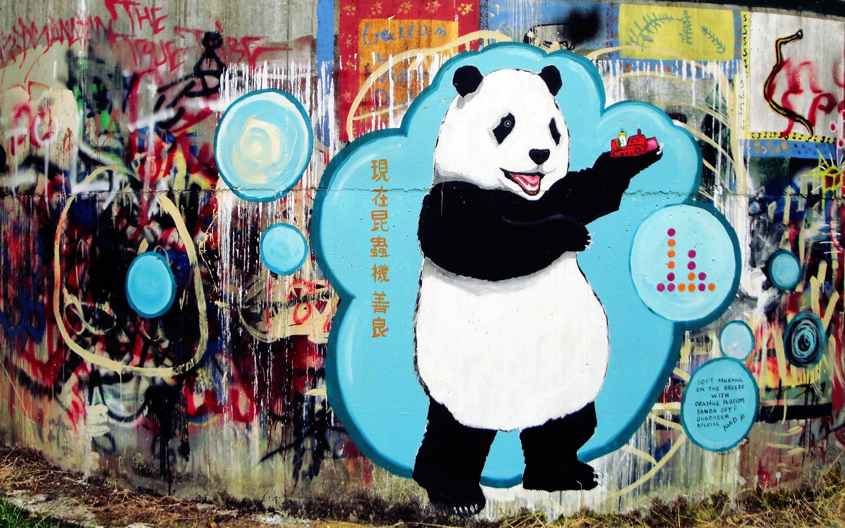 Detail Panda Graffiti Art Nomer 2
