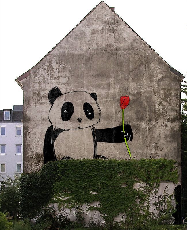 Detail Panda Graffiti Art Nomer 3