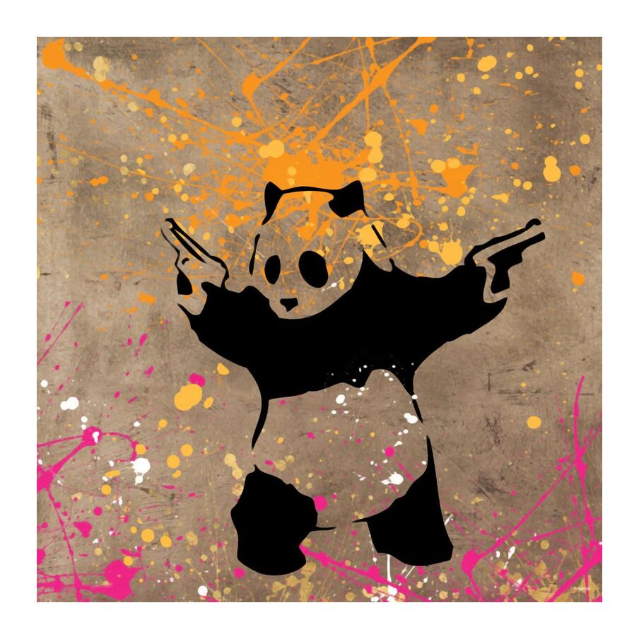 Detail Panda Graffiti Art Nomer 38