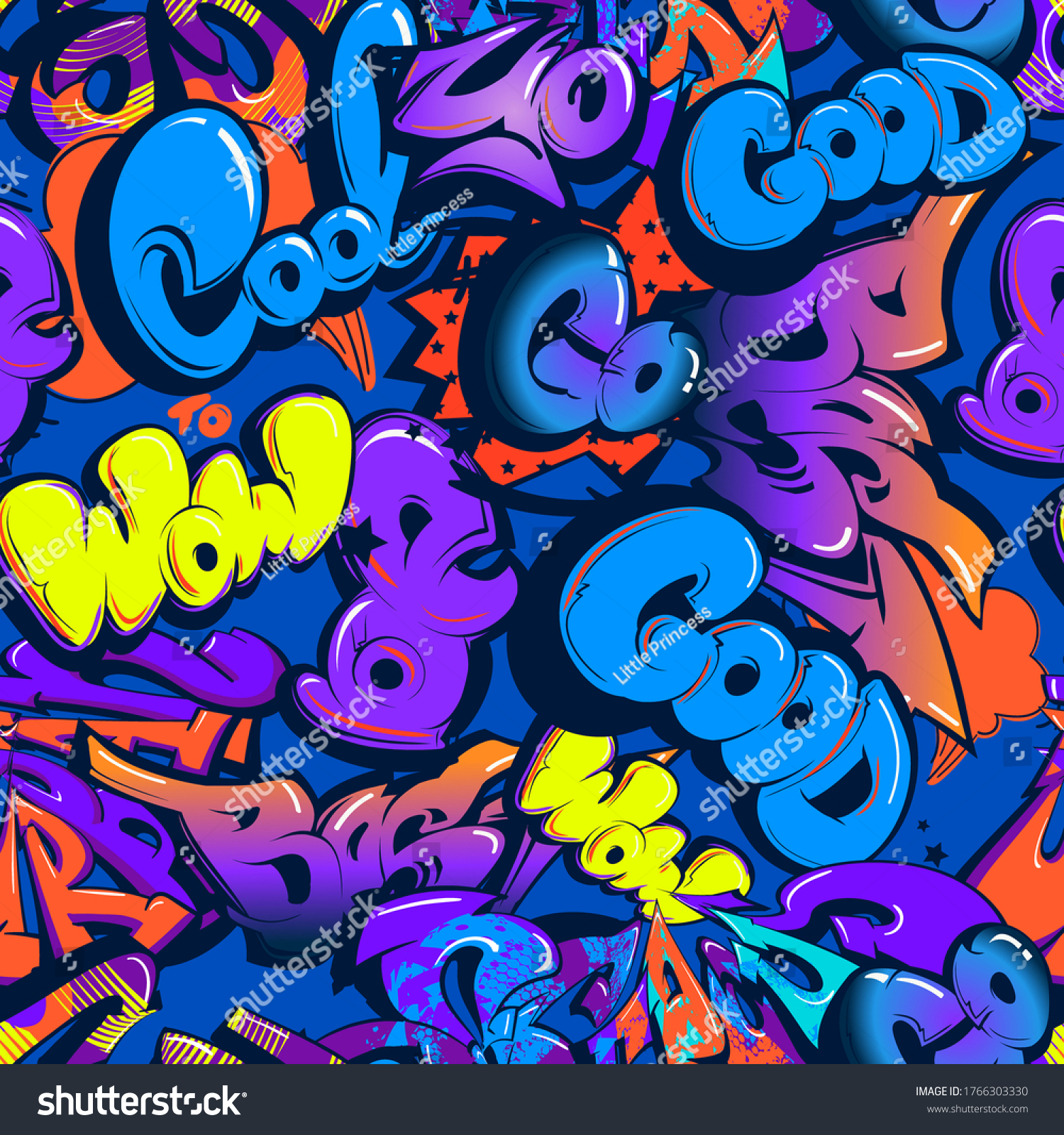 Detail Pattern Graffiti Nomer 27