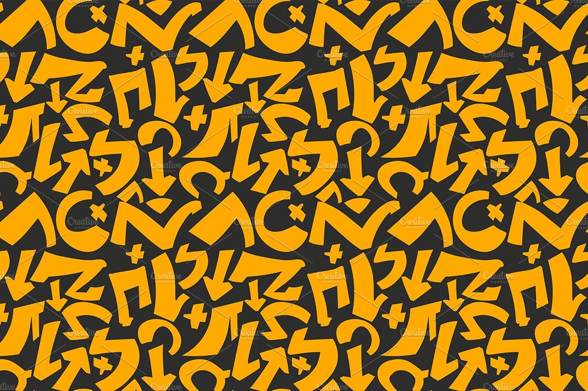Detail Pattern Graffiti Nomer 32