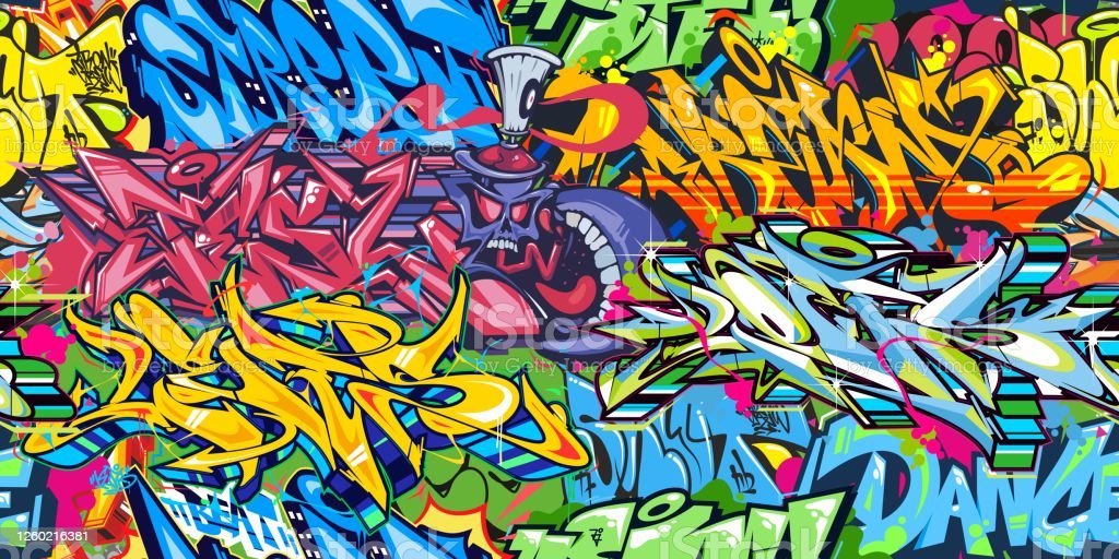 Detail Pattern Graffiti Nomer 38