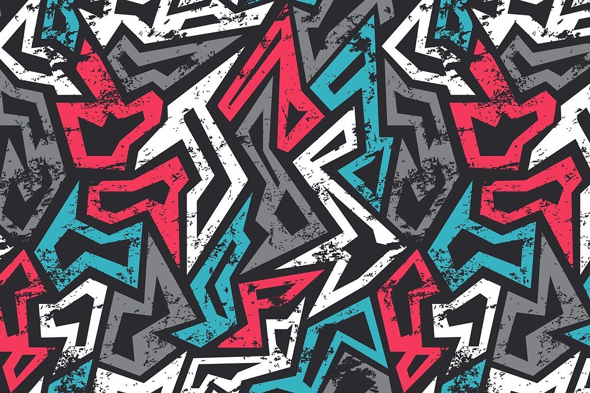 Detail Pattern Graffiti Nomer 10