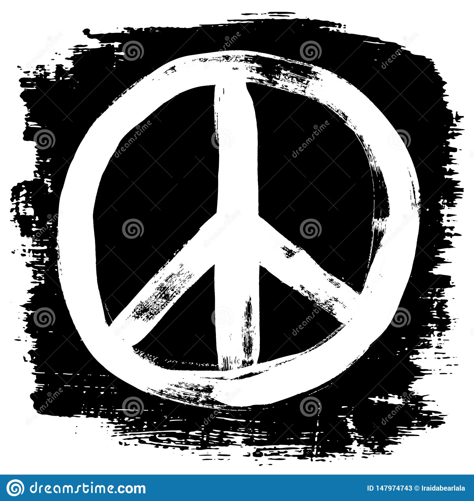 Detail Peace Sign Graffiti Flowers And Dove T Shirt Nomer 15