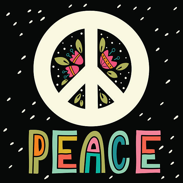 Detail Peace Sign Graffiti Flowers And Dove T Shirt Nomer 44