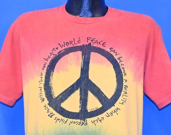 Detail Peace Sign Graffiti Flowers And Dove T Shirt Nomer 48