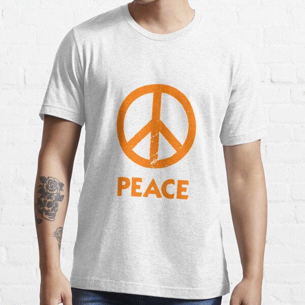 Detail Peace Sign Graffiti Flowers And Dove T Shirt Nomer 7
