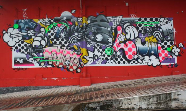 Detail Pembuat Graffiti Disebut Nomer 21