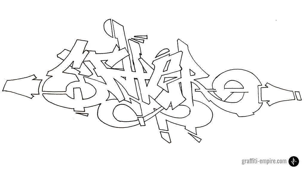 Detail Pen Graffiti Letters Nomer 30