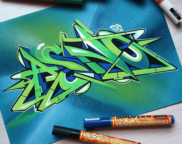 Detail Pendraw Graffiti Nomer 4