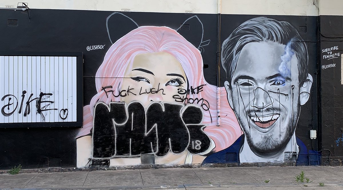 Detail Pewdiepie Graffiti Melbourne Nomer 6