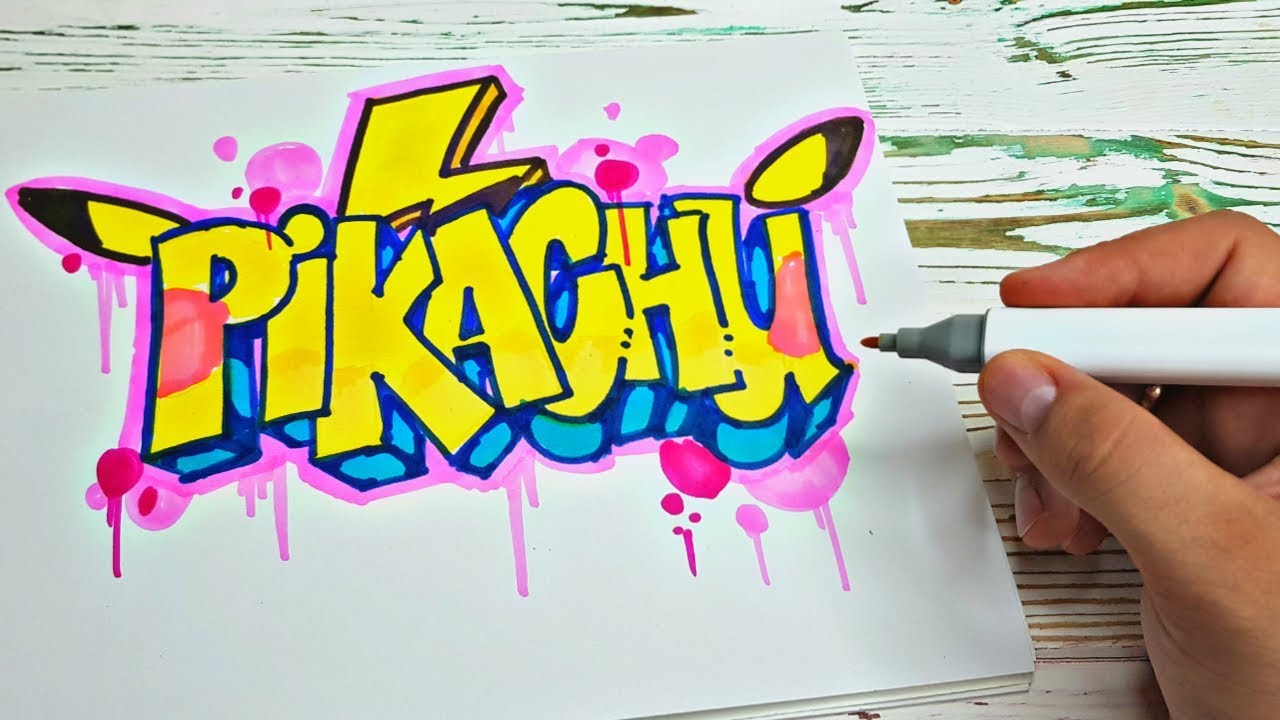 Detail Pikachu Graffiti Nomer 12
