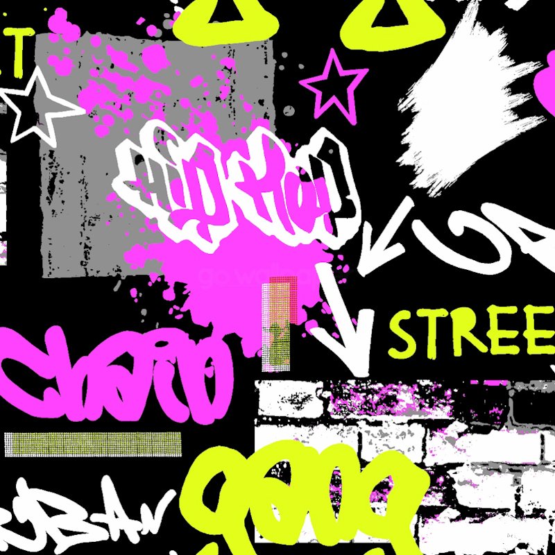 Detail Pink And Black Graffiti Wallpaper Nomer 11