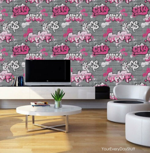 Detail Pink And Black Graffiti Wallpaper Nomer 18