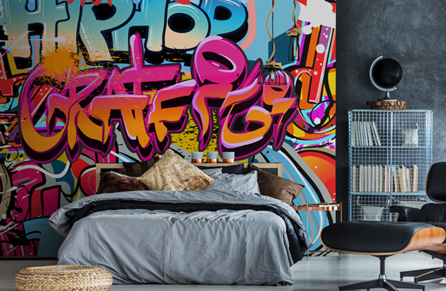 Download Pink And Black Graffiti Wallpaper Nomer 33