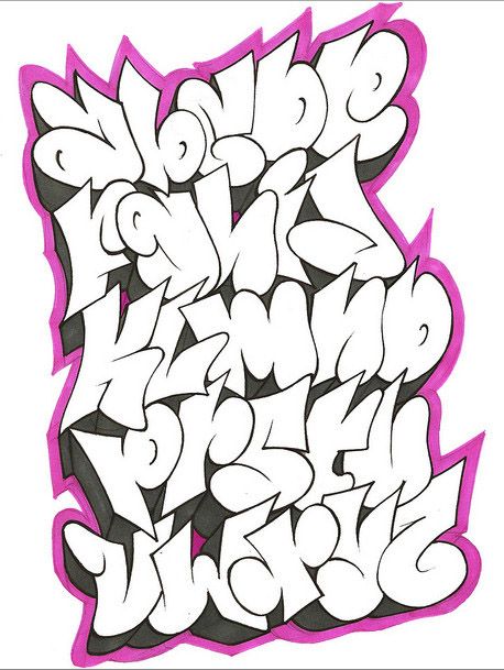 Detail Pinterest Graffiti Alphabet Nomer 9