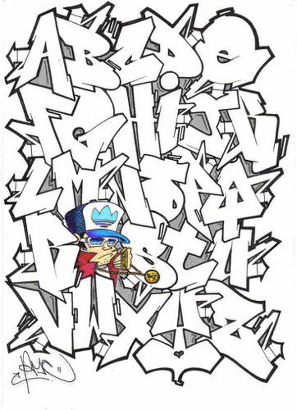 Detail Pinterest Graffiti Alphabet Nomer 10