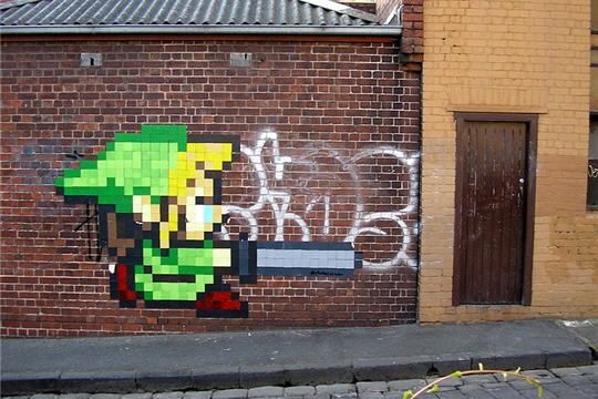 Detail Pixel Art Graffiti Nomer 3