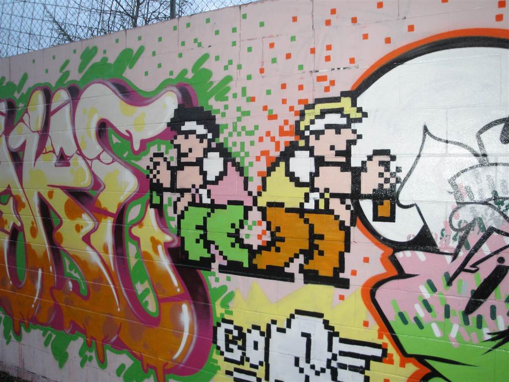 Detail Pixel Monster Graffiti Nomer 4