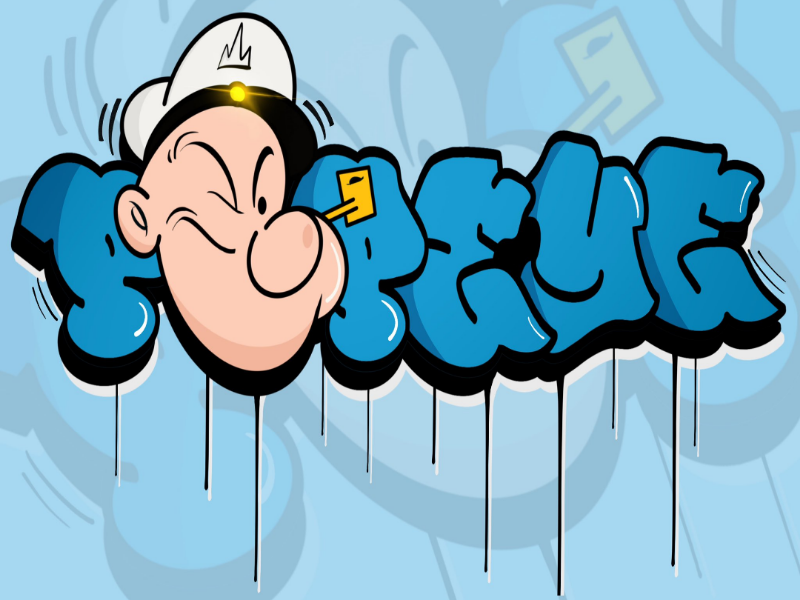 Popeye Graffiti - KibrisPDR