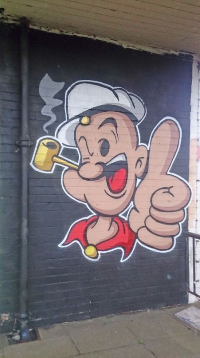 Detail Popeye Graffiti Nomer 3