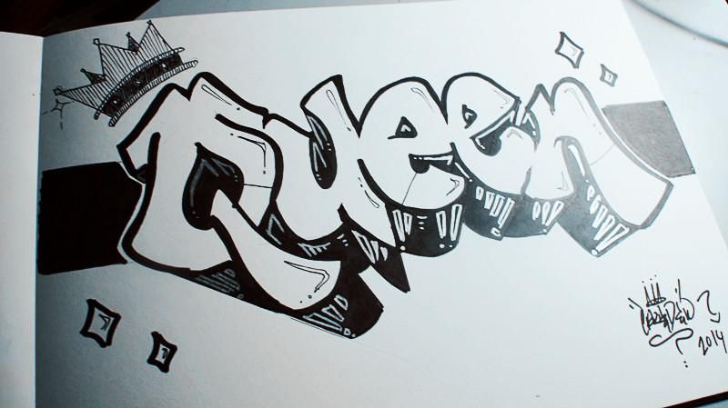 Queen Graffiti Drawings - KibrisPDR