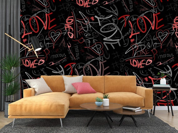 Detail Red And Black Graffiti Wallpaper Nomer 39
