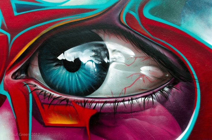Detail Red Eye Graffiti Design Nomer 2