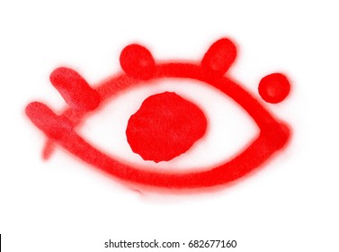 Detail Red Eye Graffiti Vector Nomer 2