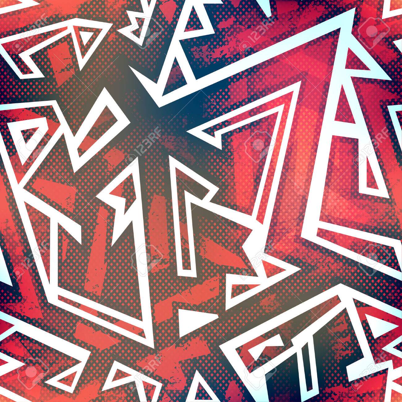 Detail Red Graffiti Background Nomer 8