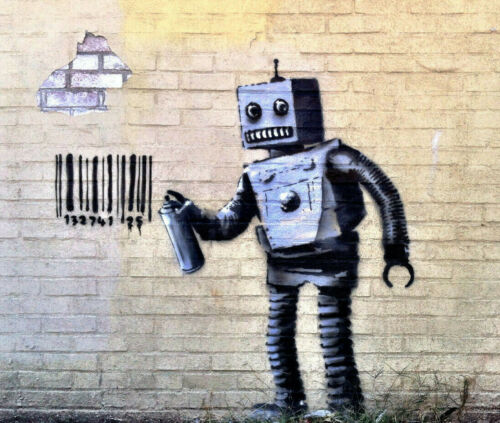 Detail Robot Graffiti Art Nomer 12
