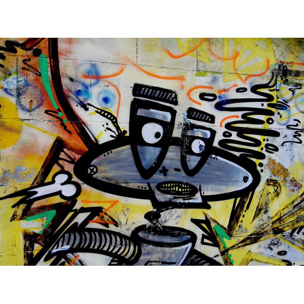 Detail Robot Graffiti Art Nomer 18