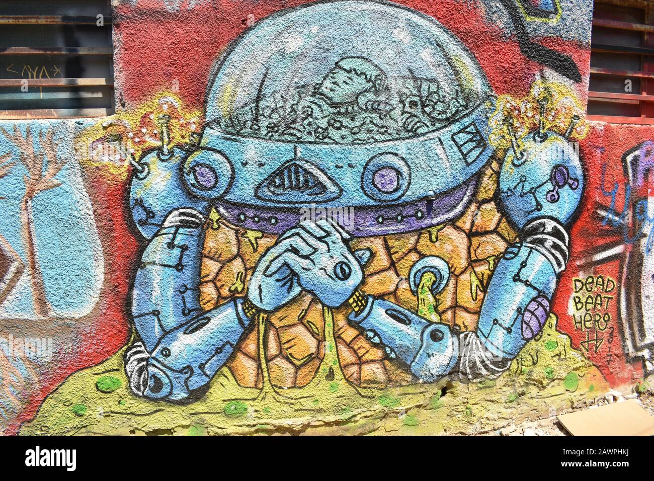 Detail Robot Graffiti Art Nomer 50