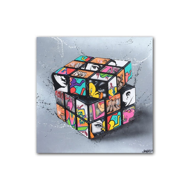 Detail Rubiks Cube Graffiti Nomer 4