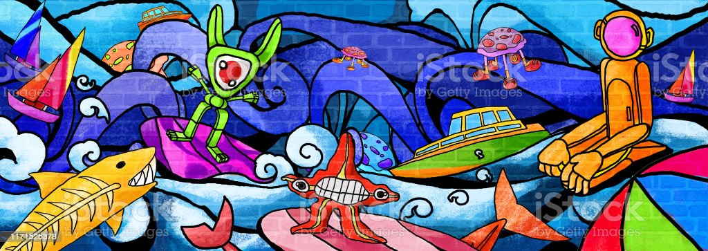 Detail Sea Animals Graffiti Nomer 30