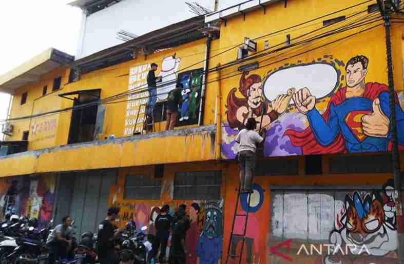 Detail Seni Graffiti Bertema Semangat Nomer 6