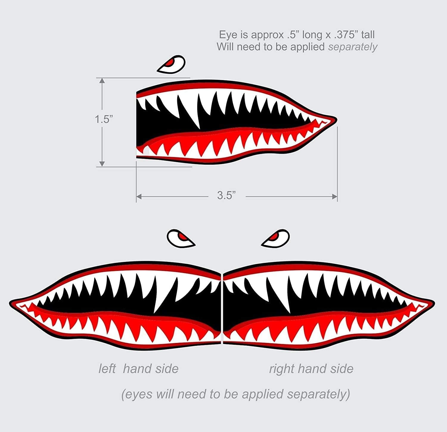 Detail Shark Teeth Graffiti On Aircraft Nomer 13