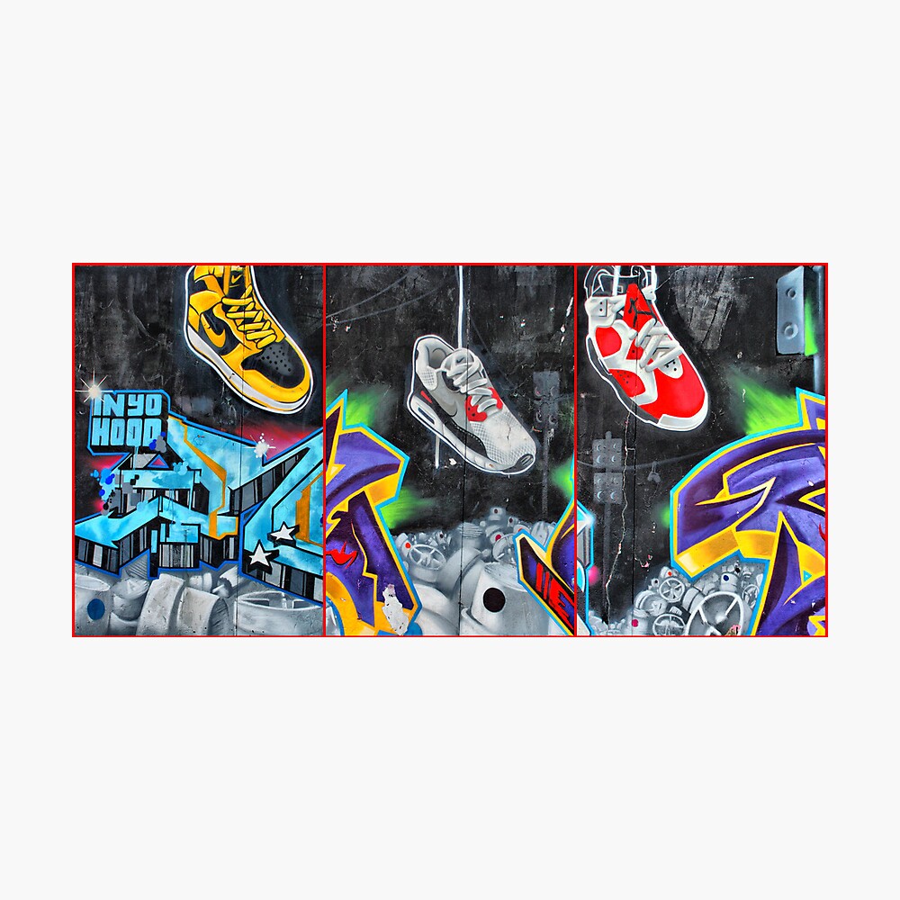 Detail Shoes Graffiti Wall Nomer 21