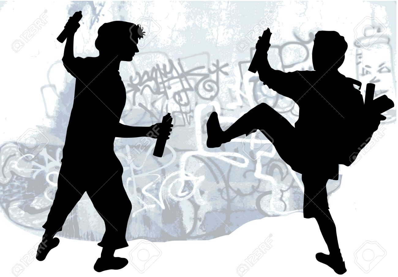 Detail Silhouette Graffiti Nomer 17