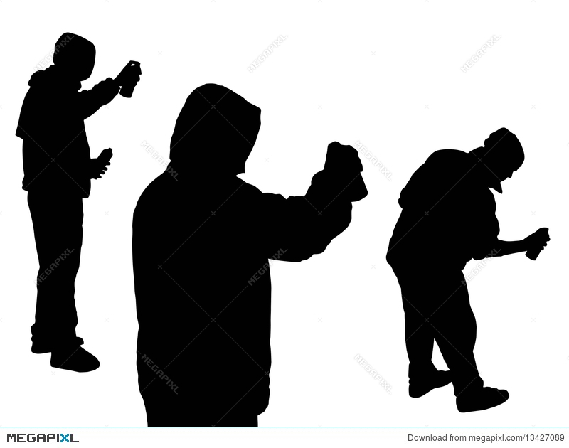 Detail Silhouette Graffiti Nomer 28