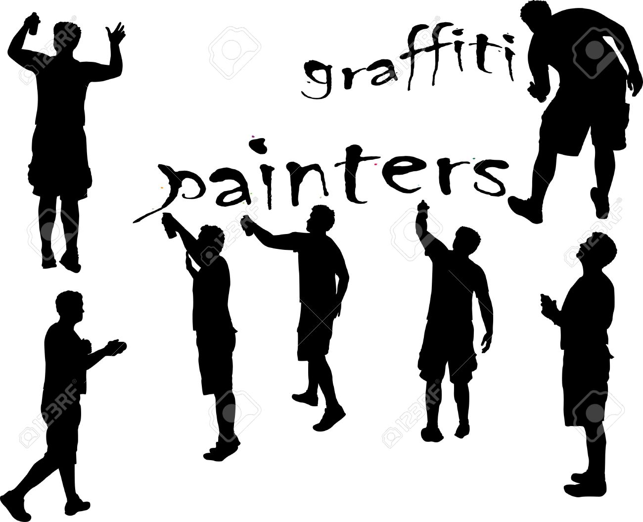 Detail Silhouette Graffiti Nomer 5