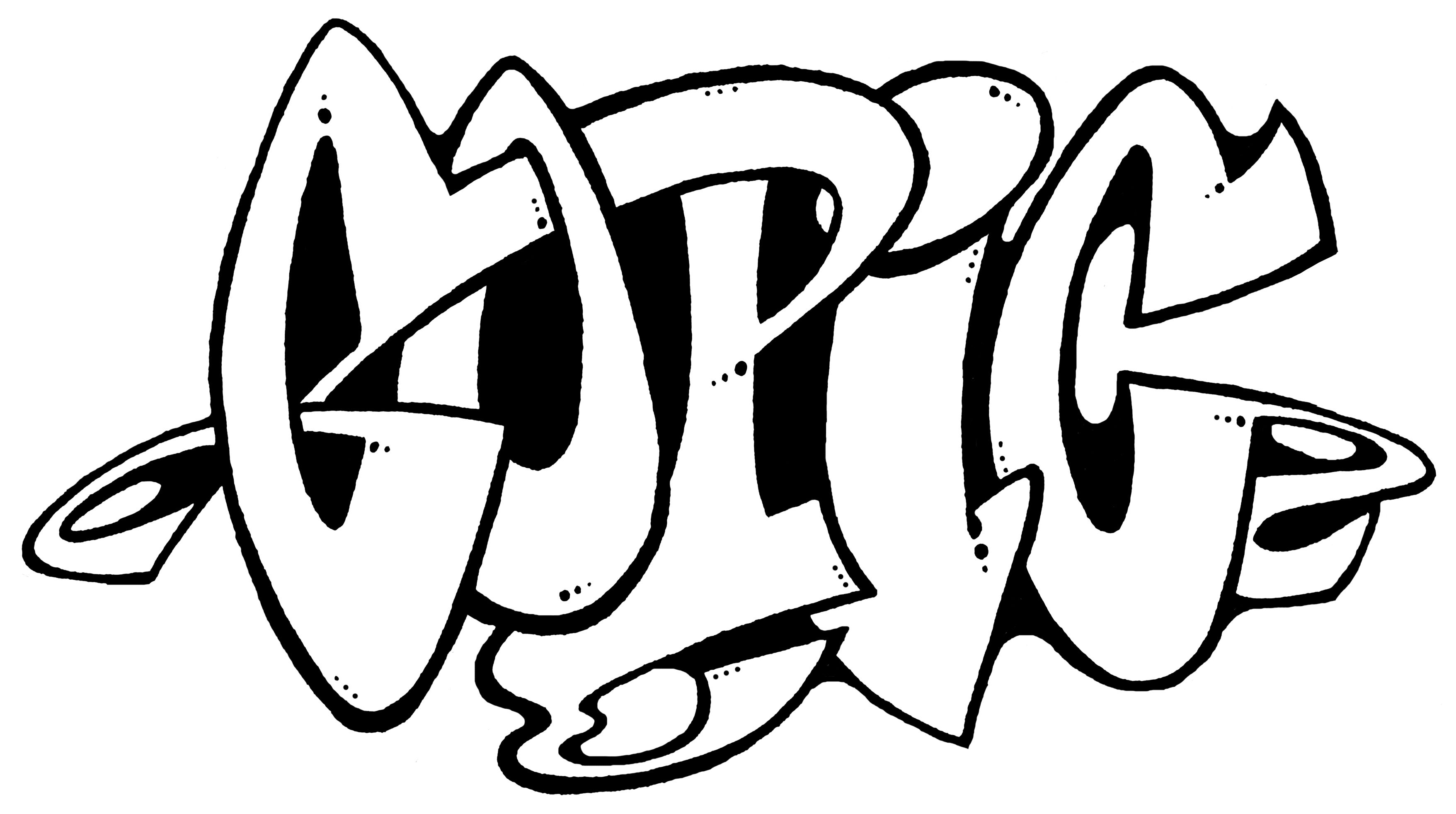 Simple Black And White Graffiti - KibrisPDR