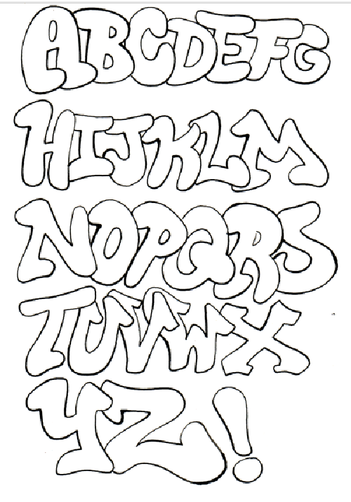 Detail Simple Graffiti Alphabet Nomer 13