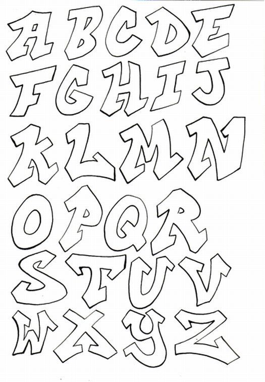 Detail Simple Graffiti Alphabet Nomer 20