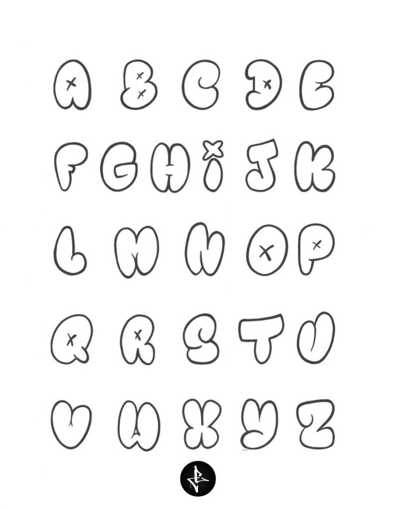 Detail Simple Graffiti Alphabet Beginners Nomer 14
