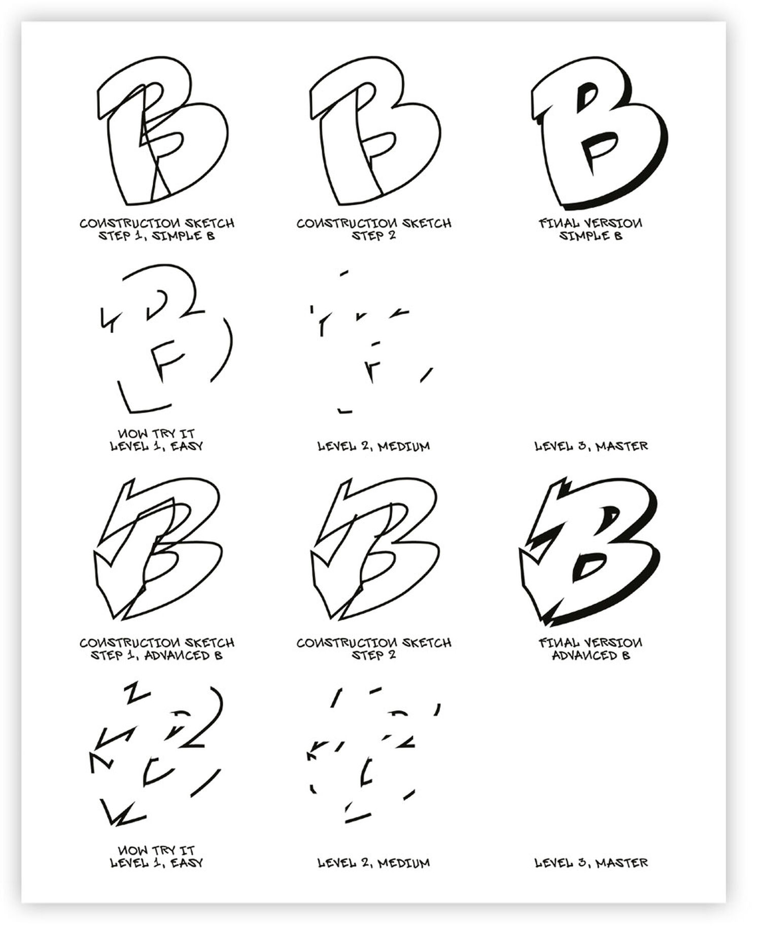 Detail Simple Graffiti Alphabet Beginners Nomer 16