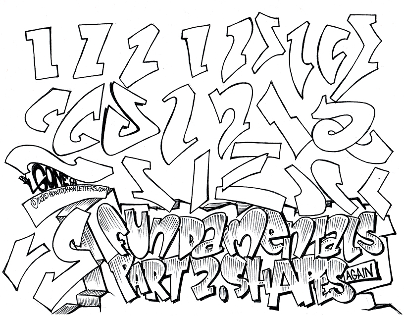 Detail Simple Graffiti Alphabet Beginners Nomer 24