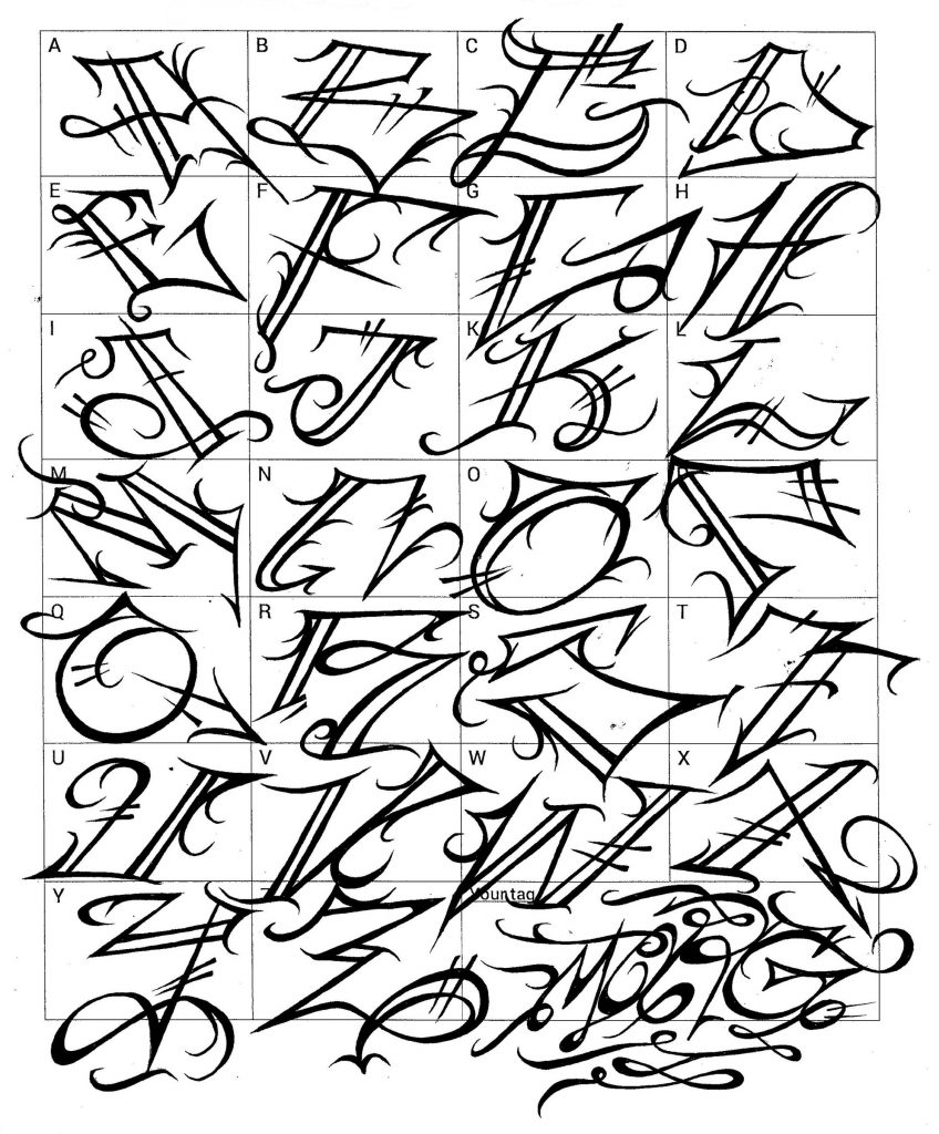 Detail Simple Graffiti Alphabet Beginners Nomer 48