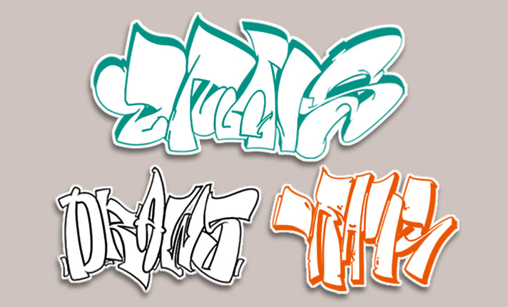 Detail Simple Graffiti Colors Nomer 21
