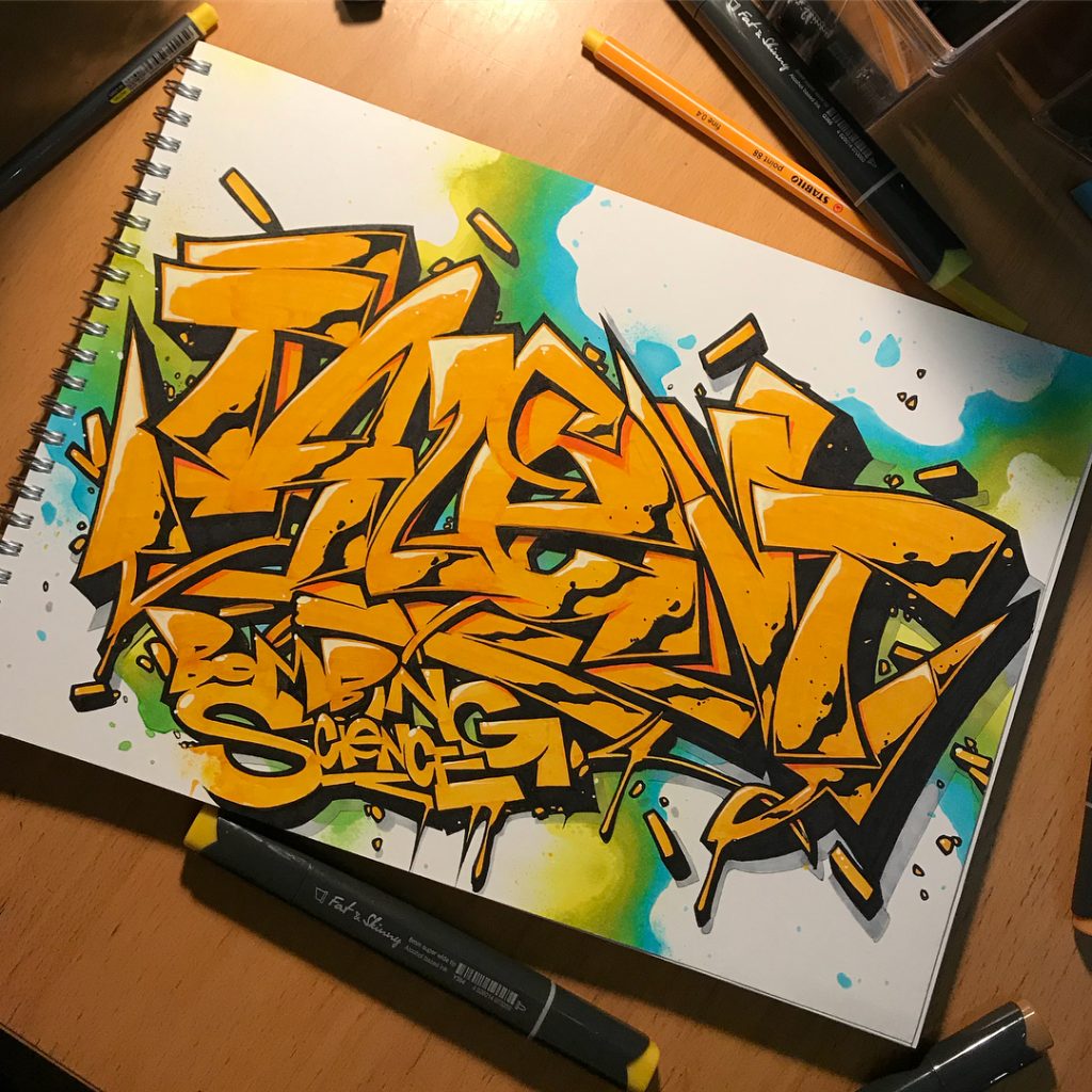 Detail Simple Graffiti Colors Nomer 28